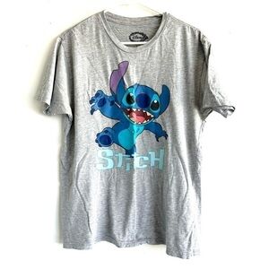 Disney Lilo & Stitch Set Classic Vintage Stitch Cartoon women’s Gray Shirt L